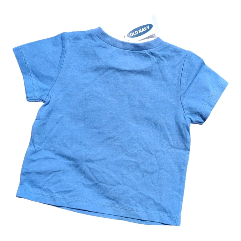 Old Navy Boys 3-6m Blue Dad/Baseball Team Graphic T-shirt